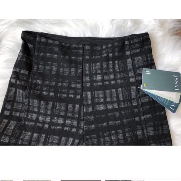 Lysse High Waist Plaid Print Leggings size Medium - Picture 4 of 7